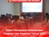 Rakor Internal Percepatan Pelaksanaan Program dan Kegiatan Tahun 2022
