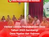 Visitasi Lomba Perpustakaan Desa Tahun 2025 Sambangi Desa Ngalas dan Kajoran