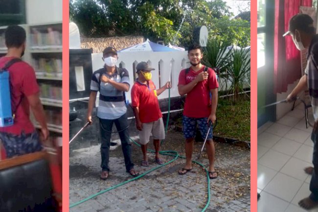 Penyemprotan Disinfektan untuk Menanggulangi Covid19 Varian Delta