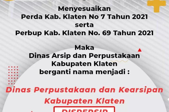 Pergantian Nomenklatur Dinas