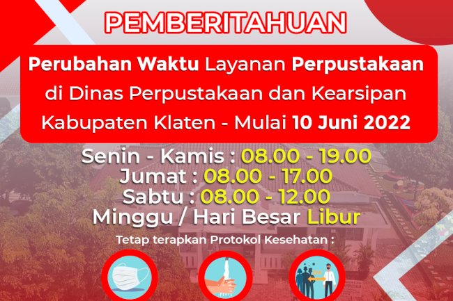 Pemberitahuan Operasional Layanan Perpustakaan Juni 2022