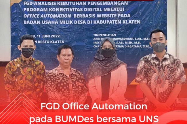 FGD Office Automation  pada BUMDes bersama UNS