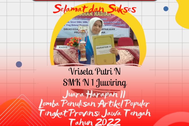 Lomba Penulisan Artikel Populer Tingkat Jawa Tengah