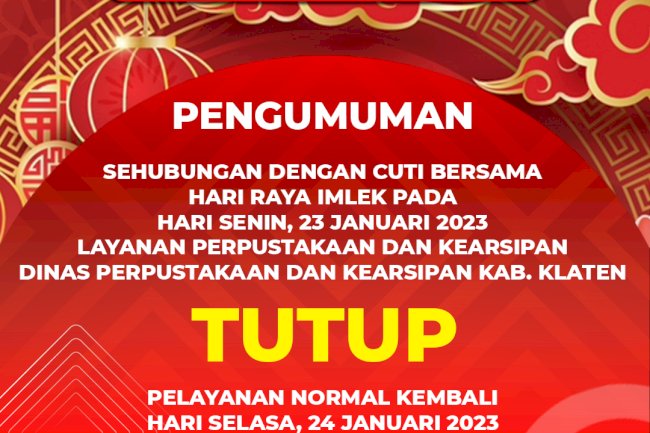 Pengumuman Tutup Layanan