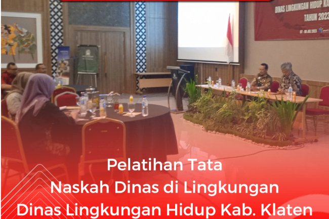 Pelatihan Tata Naskah Dinas di Dinas LH