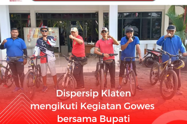 Gowes Kemerdekaan bersama Bupati Klaten