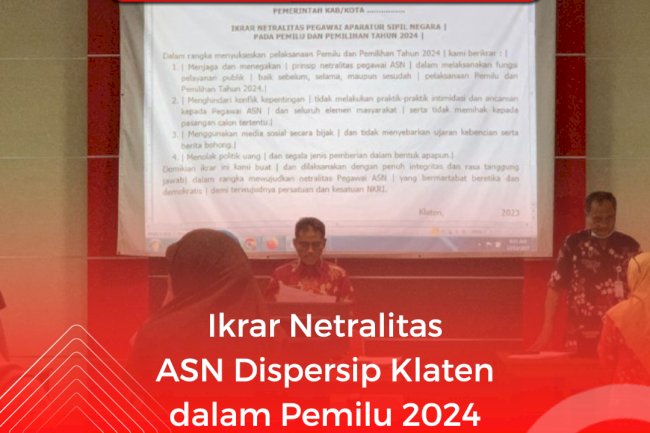 Ikrar Netralitas ASN dalam Pemilu 2024