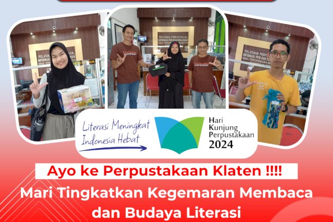 Souvenir Eksklusif untuk Pengunjung Spesial di Hari Kunjung Perpustakaan 2024