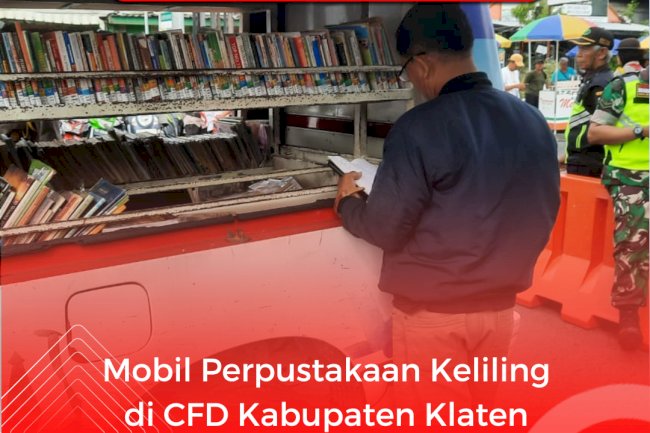 Mobil Perpustakaan Keliling di CFD Kabupaten Klaten, 01 Desember 2024