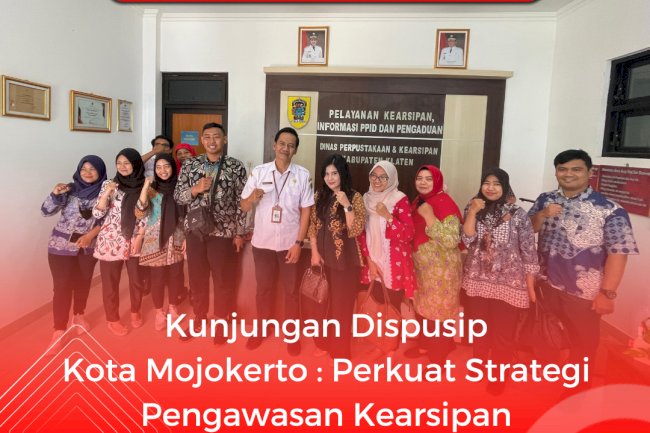 Kunjungan Dispusip Kota Mojokerto : Perkuat Strategi Pengawasan Kearsipan