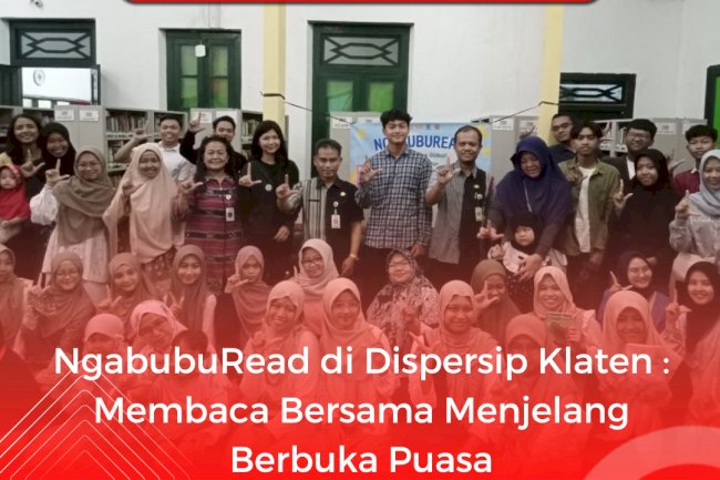 NgabubuRead di Dispersip Klaten : Membaca Bersama Menjelang Berbuka Puasa