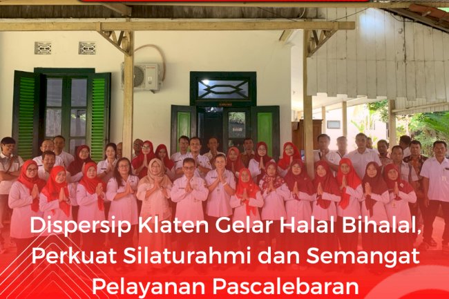 Dispersip Klaten Gelar Halal Bihalal, Perkuat Silaturahmi dan Semangat Pelayanan Pascalebaran