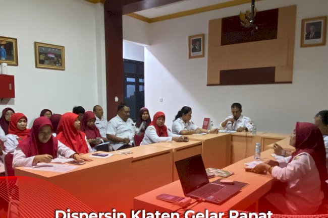 Dispersip Klaten Gelar Rapat Koordinasi Internal, Evaluasi Semester I dan Matangkan Agenda Semester II
