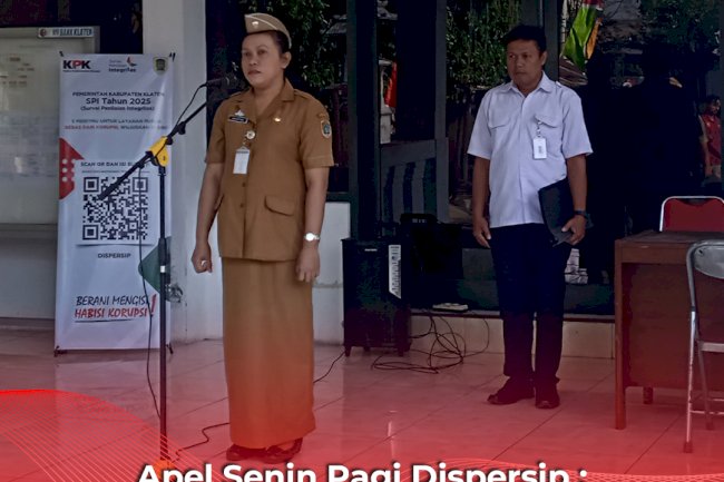 Apel Senin Pagi Dispersip : Bahas Persiapan Lomba Resensi dan Pengambilan Arsip Klaten dari Arpus Provinsi