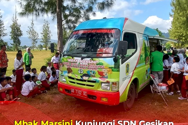 Mbak Marsini Kunjungi SDN Gesikan Gantiwarno, Dukung Literasi Lewat Kolaborasi dengan KKN UIN RM Said