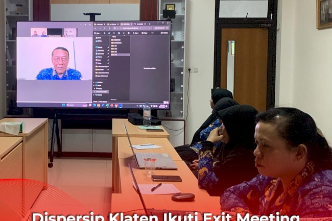 Dispersip Klaten Ikuti Exit Meeting Pengawasan Kearsipan Eksternal Bersama Dinas Arpus Provinsi Jateng