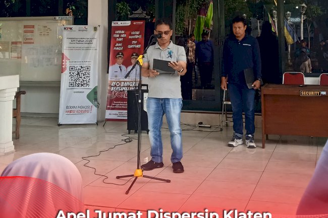 Apel Jumat Dispersip Klaten Soroti Kedisiplinan dan Penataan Parkir Pengunjung