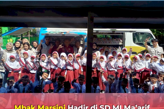 Mbak Marsini Hadir di SD MI Ma’arif Sukorini, Dukung Literasi bersama KKN UPN Veteran Yogyakarta
