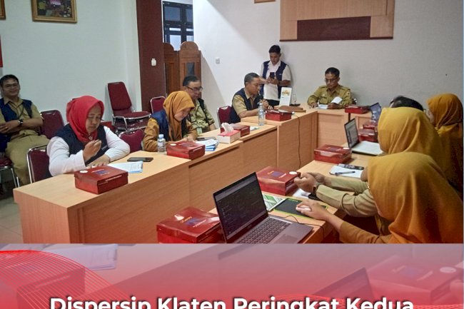 Dispersip Klaten Peringkat Kedua Sementara SAQ KIP se-Kabupaten, Diskominfo Klaten Gelar Visitasi