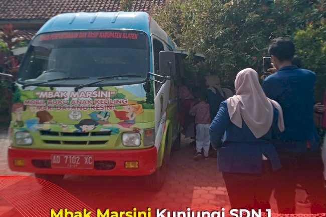 Mbak Marsini Kunjungi SDN 1  Malangjiwan-Kebonarum, Dukung Literasi bersama KKN Unwidha Klaten