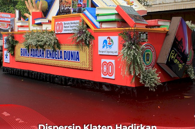 Dispersip Klaten Hadirkan Mobil Hias di Karnaval Pembangunan Kabupaten Klaten