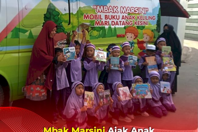 Mbak Marsini Ajak Anak KB-TK Al Amin Bolali, Wonosari Gembira Belajar Literasi Sejak Dini