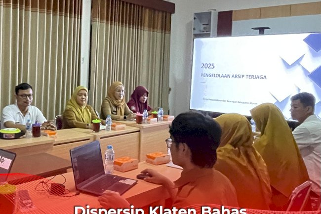 Dispersip Klaten Bahas Pengelolaan Arsip Terjaga bersama Perangkat Daerah Terkait