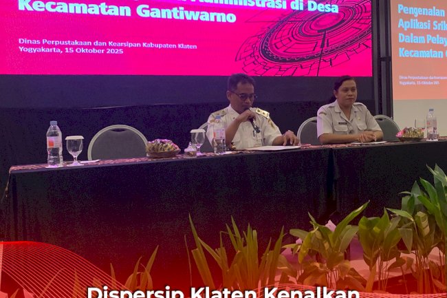 Dispersip Klaten Kenalkan Aplikasi Srikandi dalam Workshop Aparatur Desa se-Gantiwarno