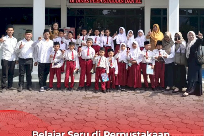 Belajar Seru di Perpustakaan, SD Islam Unggulan Al Azhar Gelar Kegiatan Literasi di Dispersip Klaten