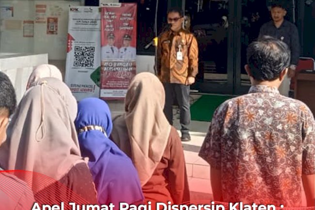 Apel Jumat Pagi Dispersip Klaten : Kepala Dinas Ajak Pegawai Perkuat Sinergi Menjelang Akhir Tahun