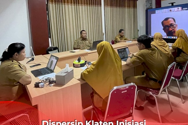 Dispersip Klaten Inisiasi Bimtek Pengelolaan Arsip Inaktif bersama ANRI secara Daring