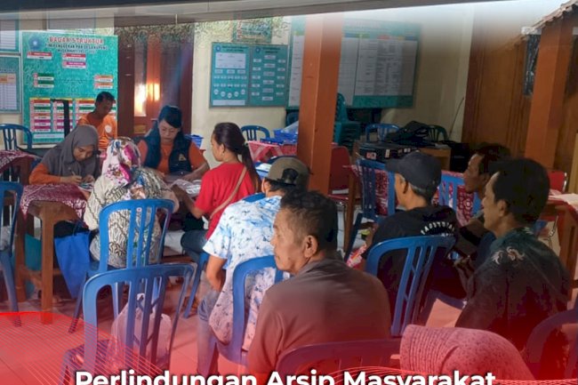 Perlindungan Arsip Masyarakat, Dispersip Gelar Inovasi Titip Bandaku di Desa Kupang, Karangdowo