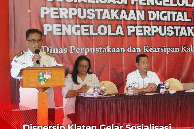Dispersip Klaten Gelar Sosialisasi Pengelolaan Perpustakaan Digital Bersama Komisi IV DPRD