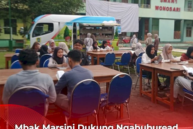 Mbak Marsini Dukung Ngabuburead di SMA N 1 Wonosari, Tingkatkan Minat Baca Generasi Muda