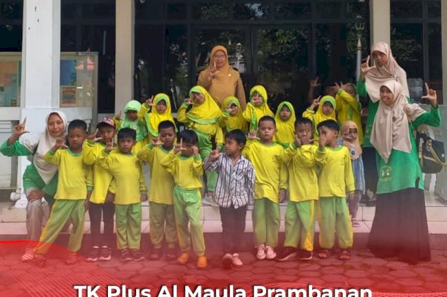 TK Plus Al Maula Prambanan Kenalkan Budaya Membaca Melalui Kunjungan Edukatif ke Perpustakaan Dispersip Klaten