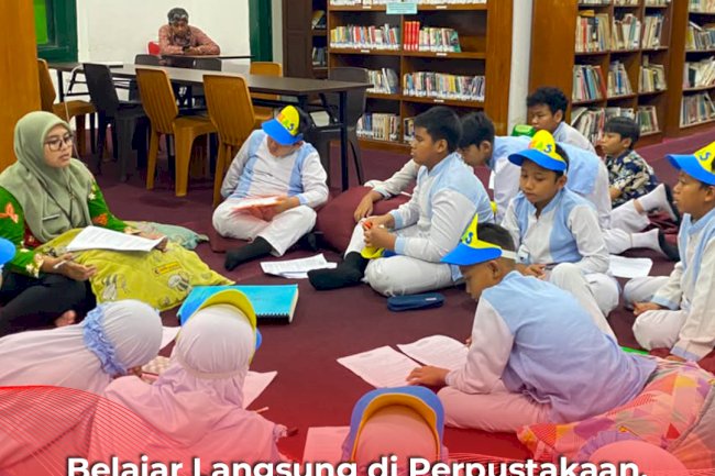 Belajar Langsung di Perpustakaan, Siswa SD BIAS Klaten Jelajahi Lingkungan Dispersip Klaten