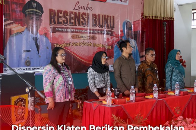 Dispersip Klaten Berikan Pembekalan Peserta Lomba Resensi Buku Tingkat SMP Sederajat Tahun 2026