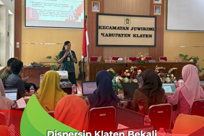 Dispersip Klaten Bekali Perangkat Desa se-Kecamatan Juwiring Implementasi Aplikasi SRIKANDI dalam Pelayanan Administrasi Digital