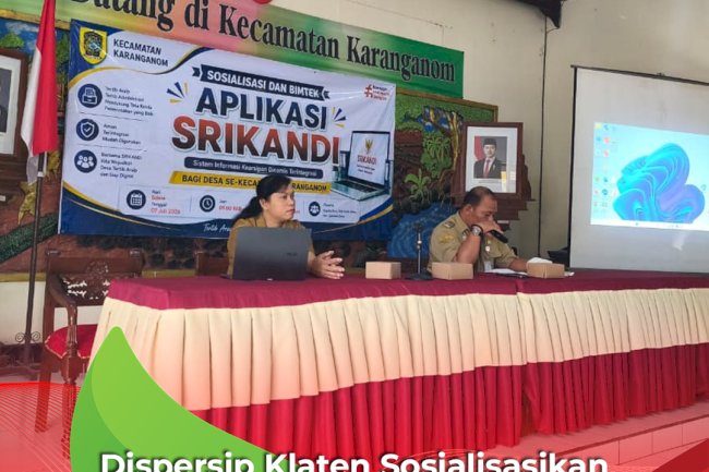 Dispersip Klaten Sosialisasikan Aplikasi SRIKANDI untuk Desa di Kecamatan Karanganom