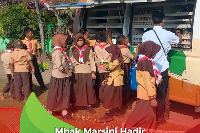 Mbak Marsini Hadir di SD Negeri 1 Taji, Prambanan, Dorong Minat Baca Siswa