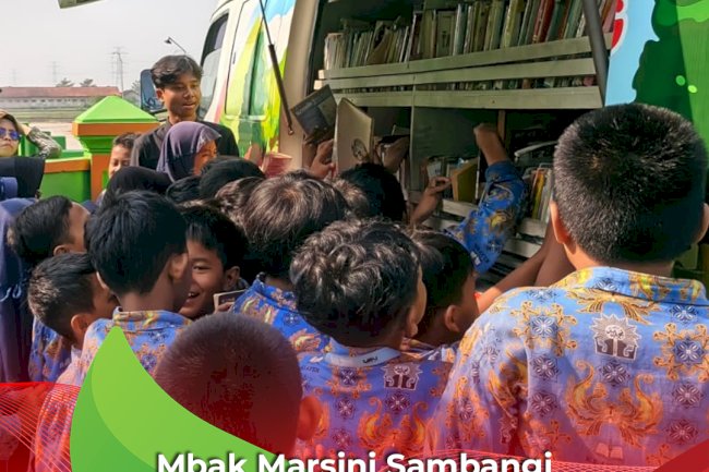Mbak Marsini Sambangi MIM Karangtalun, Perkuat Budaya Gemar Membaca Sejak Dini