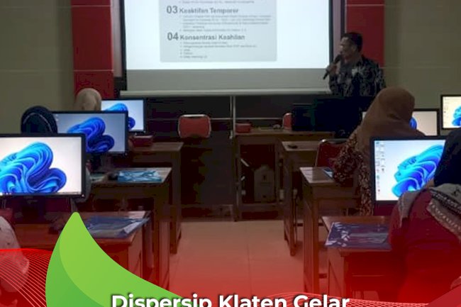 Dispersip Klaten Gelar Pelatihan Ulat Kupu untuk Tingkatkan Keterampilan Komputer Masyarakat