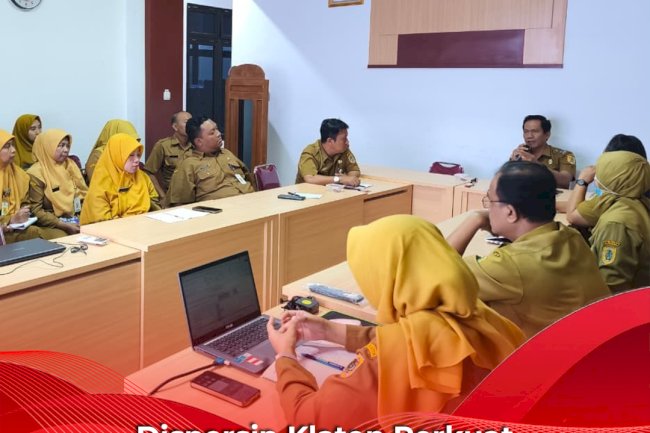 Dispersip Klaten Perkuat Koordinasi Internal dan Evaluasi Pelaksanaan Kegiatan