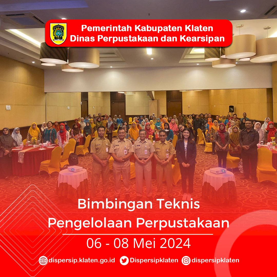 Bimbingan Teknis Pengelolaan Perpustakaan Tahun 2024 - Kabupaten Klaten