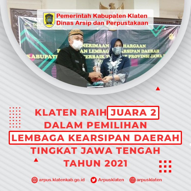 Klaten Juara 2 untuk LKD se Jawa Tengah