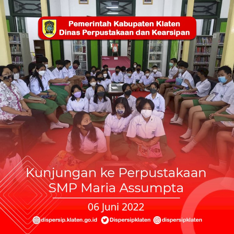 Kunjungan Perpustakaan dari SMP Maria Assumpta