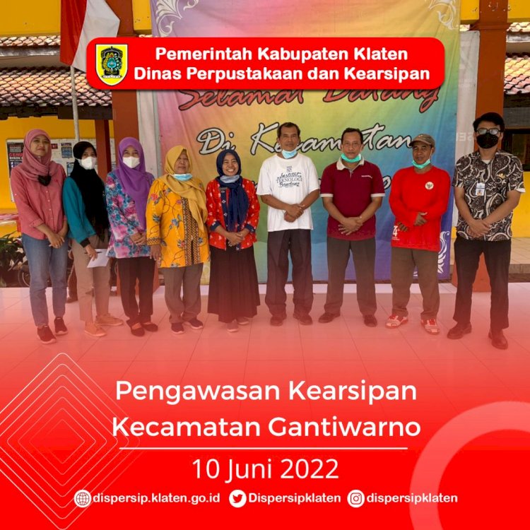 Pengawasan Kearsipan Kecamatan Gantiwarno