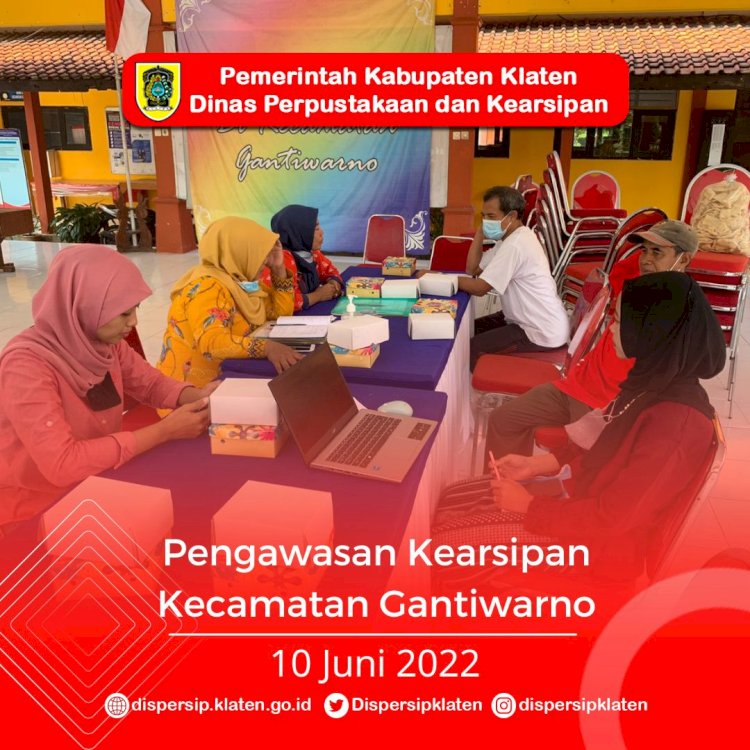 Pengawasan Kearsipan Kecamatan Gantiwarno