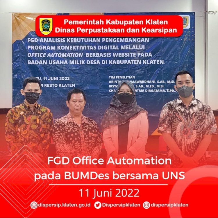 FGD Office Automation  pada BUMDes bersama UNS