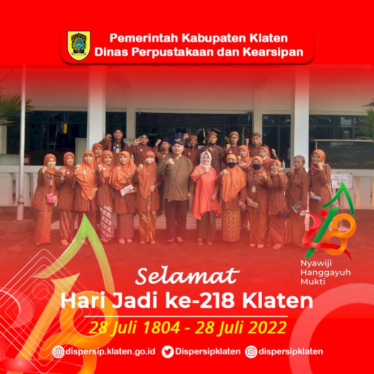 Selamat Hari Jadi ke-218 Klaten